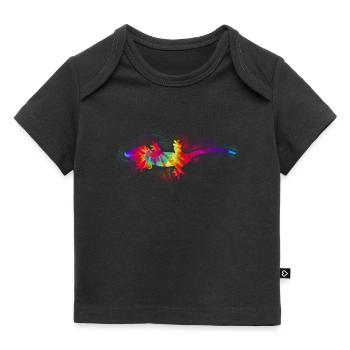 Crested Gecko Tie Dye - Baby Premium Organic T-shirt - black - Front