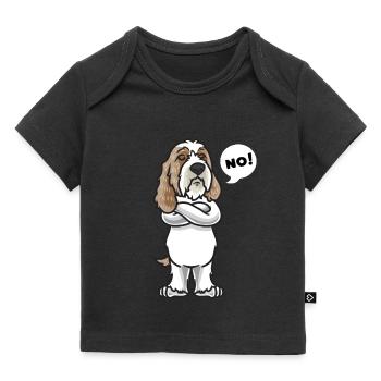 Sturer Petit Basset Griffon Vendéen chien - T-shirt Premium bébé bio - noir - Devant