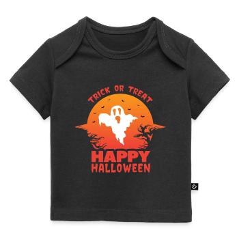 Halloween Trick Or Treat - T-shirt Premium bébé bio - noir - Devant