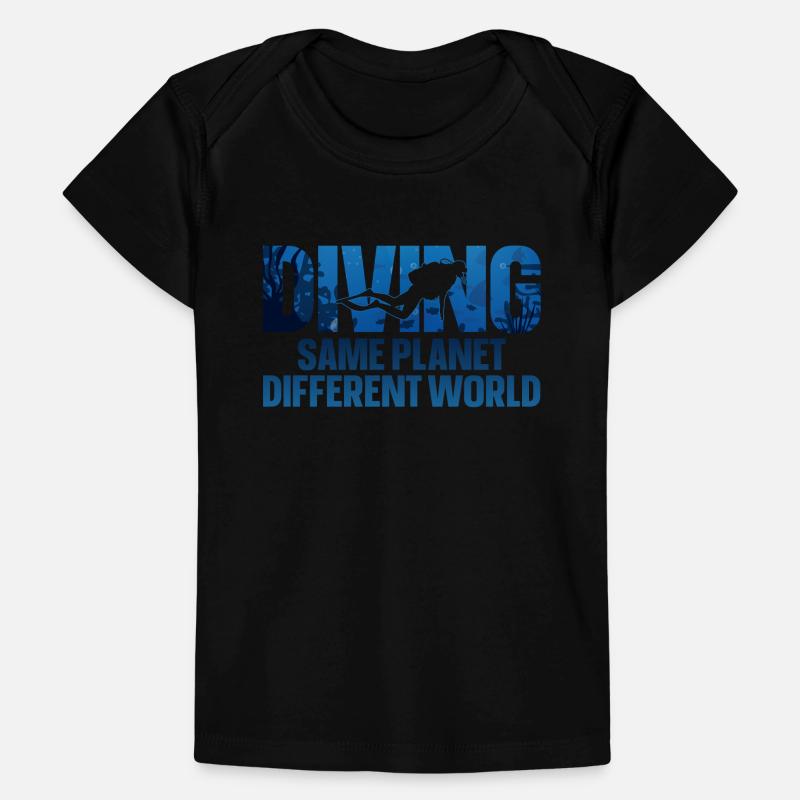 Scuba Diverg Diving Same Planet T-shirt Premium bébé bio