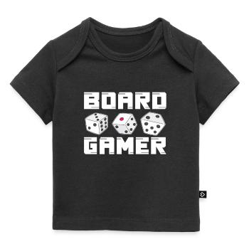 Brettspiel - Baby Premium Organic T-Shirt - Schwarz - Vorne