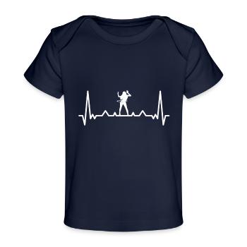 Herzschlag Hoop Hooping Ring Hooper - T-shirt Premium bébé bio - marine foncé - Devant