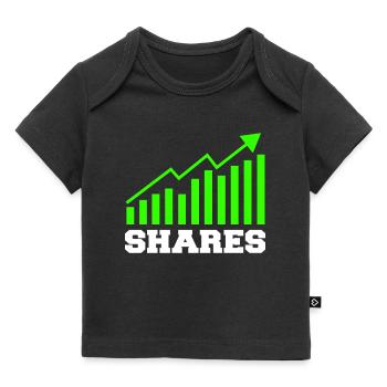 Aktien - Baby Premium Organic T-Shirt - Schwarz - Vorne