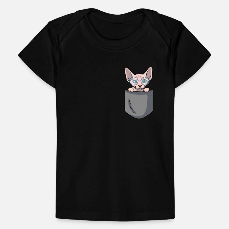 Sphynx Cat Pocket Sphynx Cadeau chat T-shirt Premium bébé bio