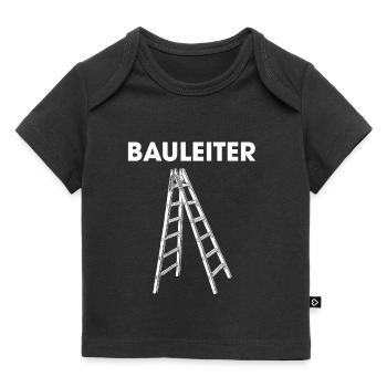 Bauleiter Stehleiter Baustelle Baustellen Leiter - Baby Premium Organic T-Shirt - Schwarz - Vorne