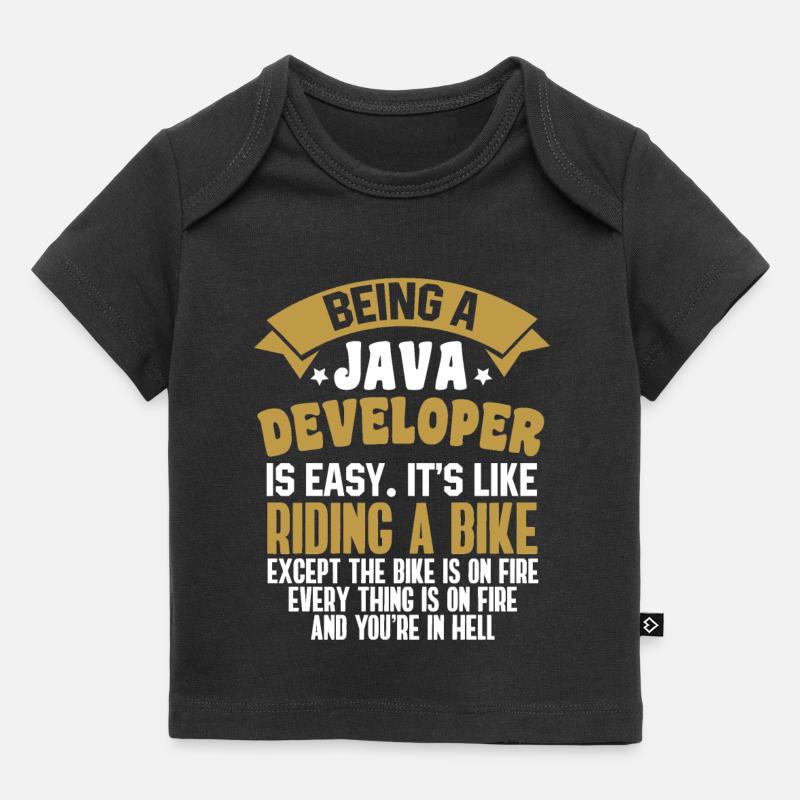 Java Developer - Baby Premium Organic T-shirt - black