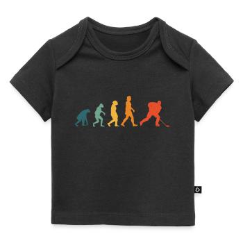 Eishockey Evolution Retro Hockey - Baby Premium Organic T-Shirt - Schwarz - Vorne