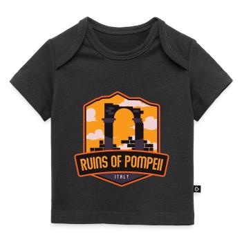 Ruines de Pompéi - Italie - T-shirt Premium bébé bio - noir - Devant