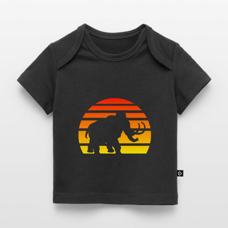 Mammoth Silhouette Sunset Stone Age Baby Premium Organic T-shirt