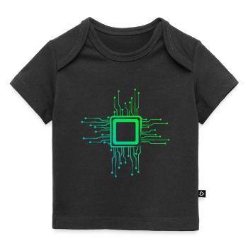 Computer Chip Circuit Board - Baby Premium Organic T-shirt - black - Front
