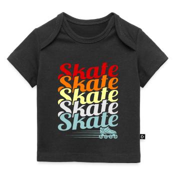 Inline skating - Baby Premium Organic T-shirt - black - Front