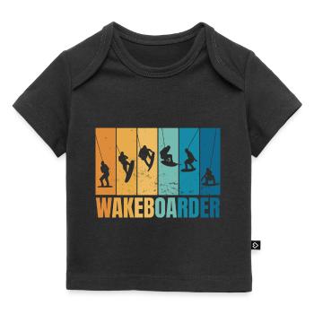Wakeboard Sports nautiques Wakeboard ski nautique - T-shirt Premium bébé bio - noir - Devant