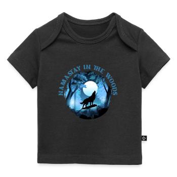 Loup - T-shirt Premium bébé bio - noir - Devant