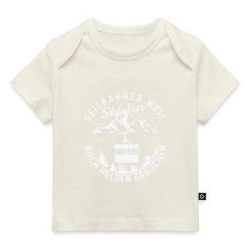Seilbahn Gondel Bergbahn Skifahrer Helden - Baby Premium Organic T-Shirt - Dunkelnavy - Vorne