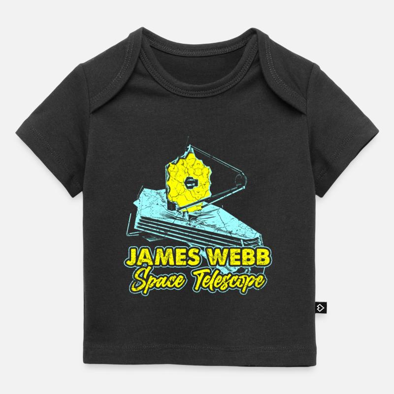 Télescope spatial James Webb - T-shirt Premium bébé bio - noir