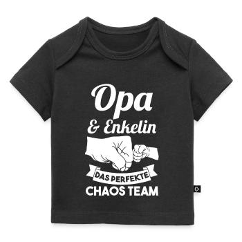 Opa und Enkelin - Baby Premium Organic T-Shirt - Schwarz - Vorne