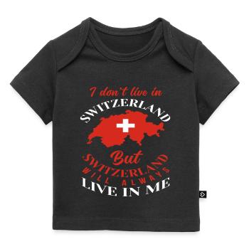Schweiz Schweizer Herkunft - Baby Premium Organic T-Shirt - Schwarz - Vorne