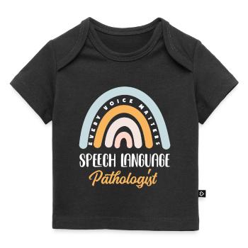 Sprachtherapeutin Sprachheilpädagogin Logopädin - Baby Premium Organic T-Shirt - Schwarz - Vorne