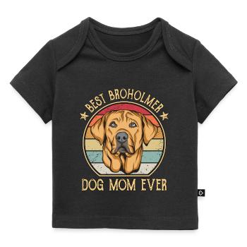 Broholmer - Premium baby t-shirt økologisk - sort - Foran