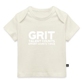 Inspirational Grit Effort Counts Twice - Grit - Baby Premium Organic T-shirt - dark navy - Front