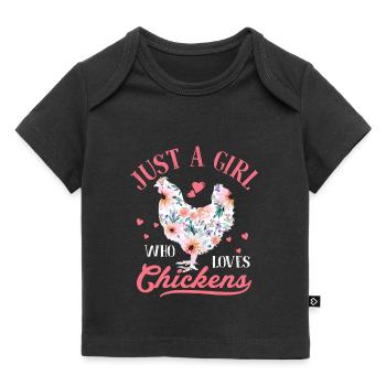Just A Girl Who Loves Chickens Chicken Daddy Hen F - Baby Premium Organic T-shirt - black - Front