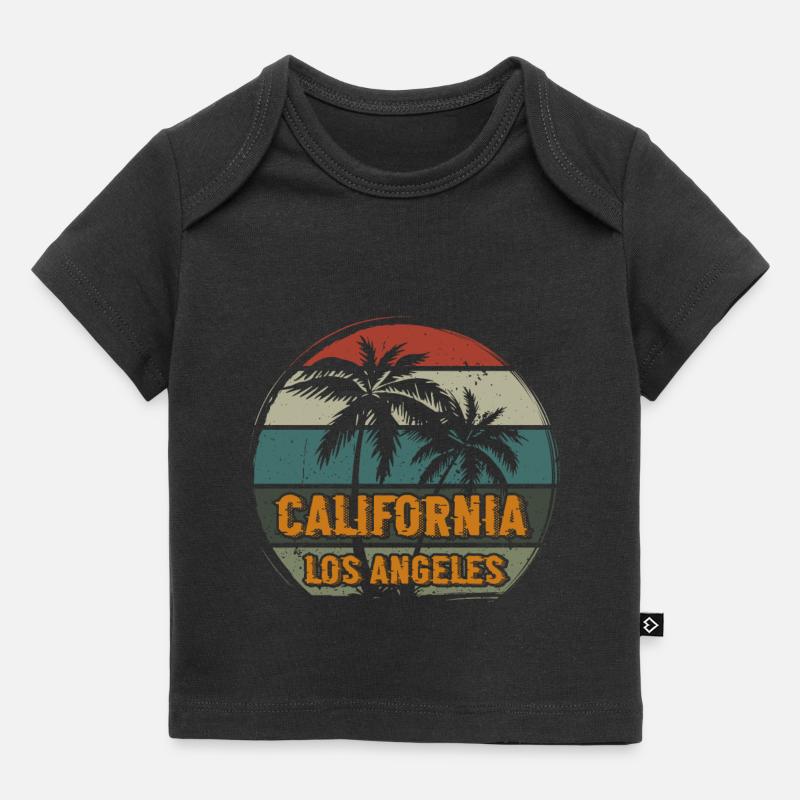 Palmiers - T-shirt Premium bébé bio - noir
