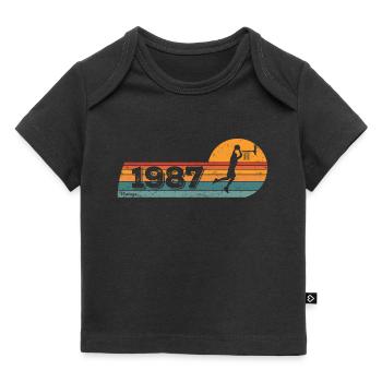 Basketteur né en 1987 Anniversaire - T-shirt Premium bébé bio - noir - Devant