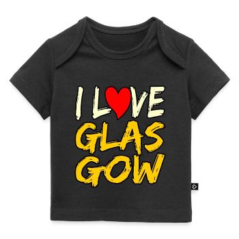 I love Glasgow gift - Baby Premium Organic T-shirt - black - Front