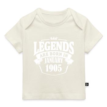 Legends Are Born In January 1905 - Baby Premium Organic T-Shirt - Dunkelnavy - Vorne