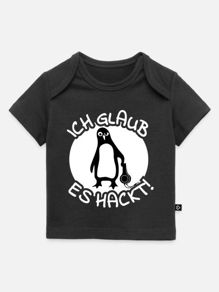 Pinguin Hacker - Baby Premium Organic T-Shirt - Schwarz