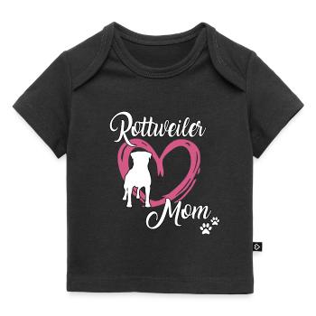 Rottweiler Maman Maîtresse École de chiens Rottweiler - T-shirt Premium bébé bio - noir - Devant