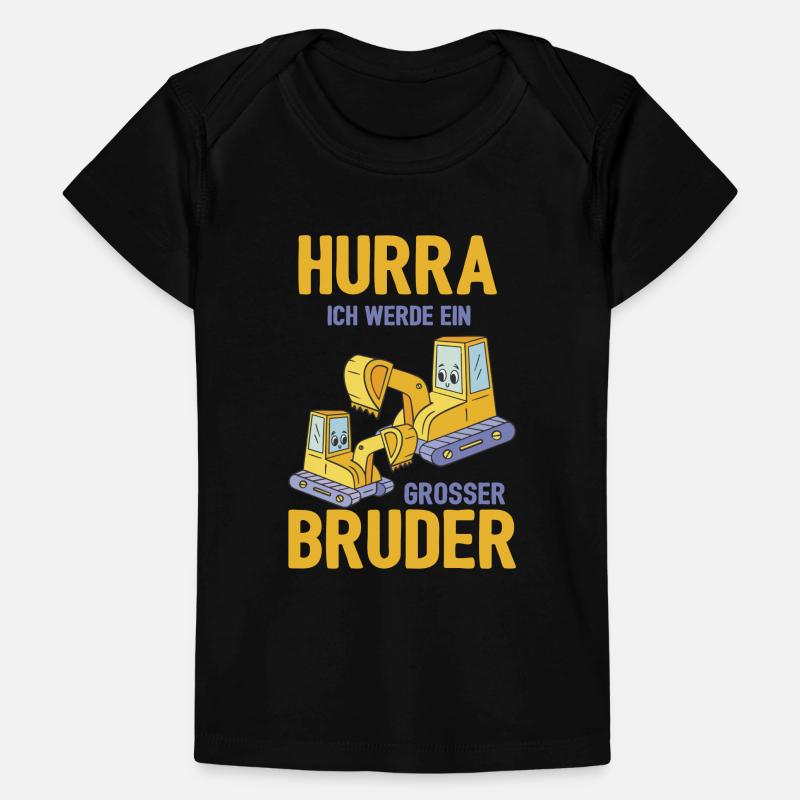 Werdender Bruder Geschenk Ich werde Bruder Bagger Baby Premium Organic T-Shirt