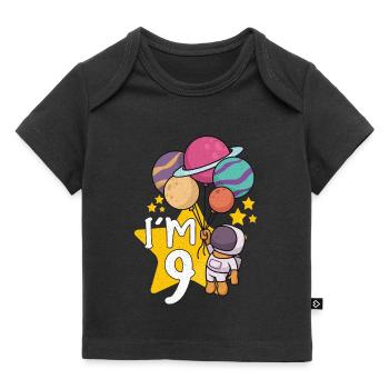 Astronaut Astronomy Solar System Space Kids - Baby Premium Organic T-shirt - black - Front