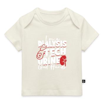 Ich bin Dialysetechniker und Urin gute Hände - Blood - Baby Premium Organic T-Shirt - Dunkelnavy - Vorne