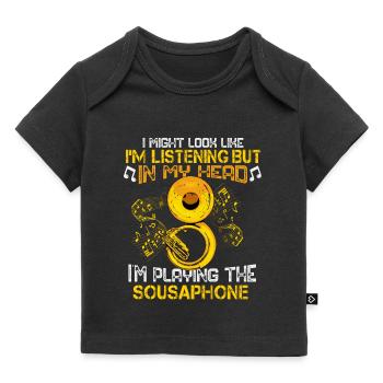 Sousaphone Gift Orchestra Big Band Sousaphone - Baby Premium Organic T-shirt - black - Front