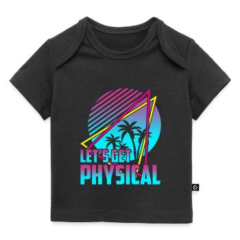 Obtenons un entraînement rétro vintage physique des années 80 - T-shirt Premium bébé bio - noir - Devant