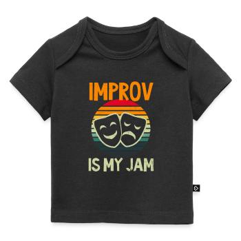 Improvisation Théâtre Vintage Improvisation - T-shirt Premium bébé bio - noir - Devant