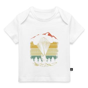 Retro Paragleieter Gleitschirm Fallschirm - Baby Premium Organic T-Shirt - Dunkelnavy - Vorne