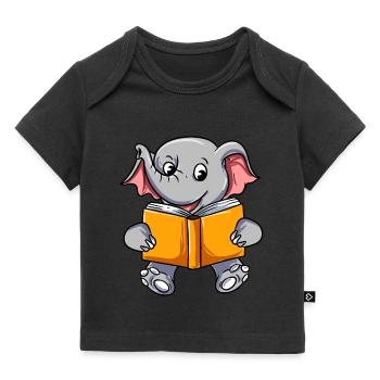 Lesen - Baby Premium Organic T-Shirt - Schwarz - Vorne