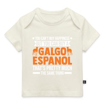 Galgo Espanol Bonheur Lévrier espagnol - T-shirt Premium bébé bio - marine foncé - Devant