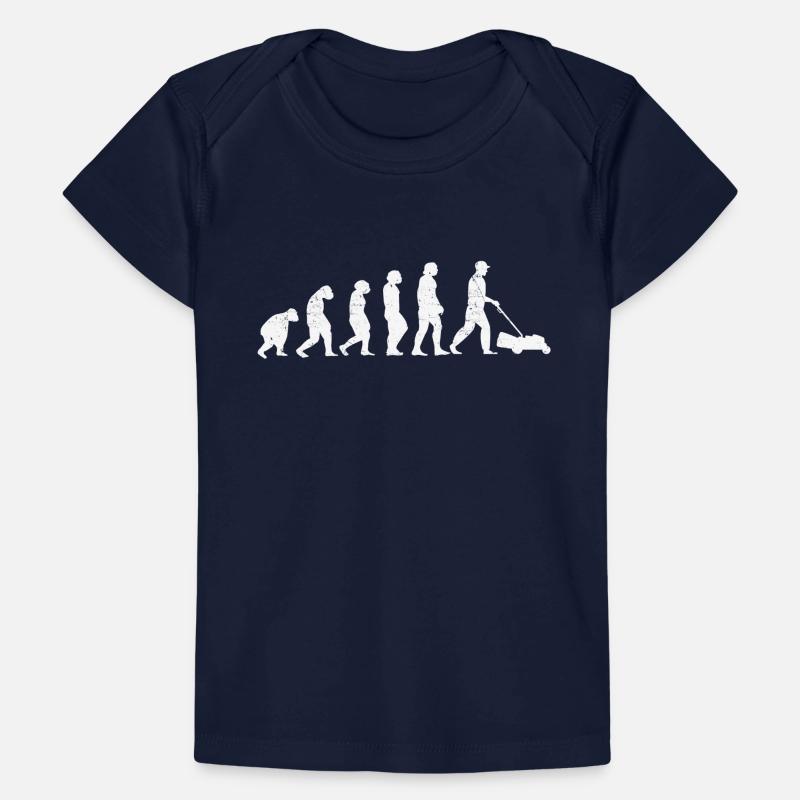 Évolution du jardinage de jardinage de jardinage de tondeuse à gazon T-shirt Premium bébé bio