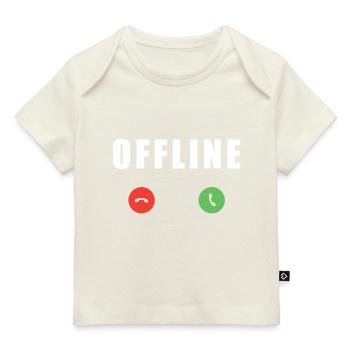 Connexion Internet sans signal de réception hors ligne - T-shirt Premium bébé bio - marine foncé - Devant