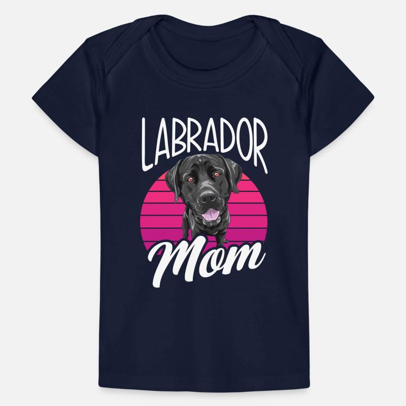 Schwarzer Labrador Labrador Mama Baby Premium Organic T-Shirt