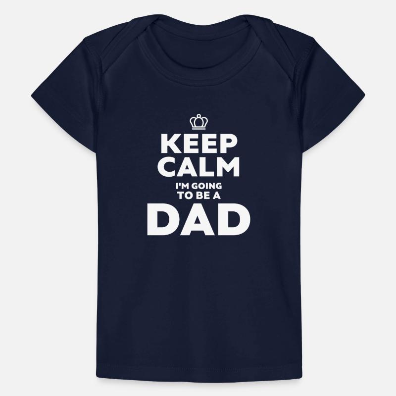 Bleib ruhig Ich werde ein Vater Schwangerschaft sein Baby Premium Organic T-Shirt