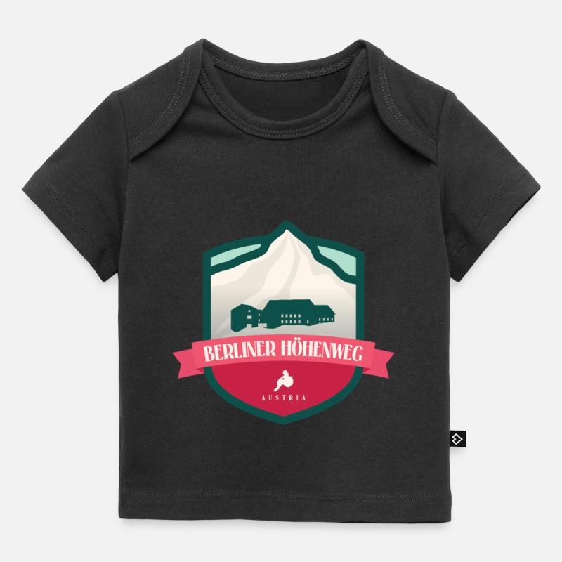 Berliner Höhenweg – Austria - T-shirt Premium neonato bio - nero