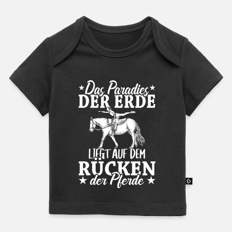 Voltigieren Volti Voltigier Pferde Pferdemädchen - Baby Premium Organic T-Shirt - Schwarz