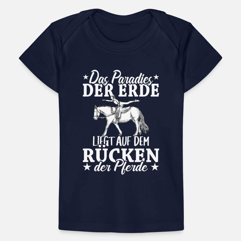 Voltigieren Volti Voltigier Pferde Pferdemädchen Baby Premium Organic T-Shirt