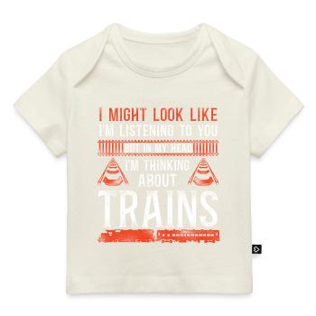 Conducteur de train diesel de marchandises - T-shirt Premium bébé bio - marine foncé - Devant