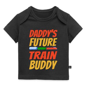 Conducteur de train diesel de marchandises - T-shirt Premium bébé bio - noir - Devant