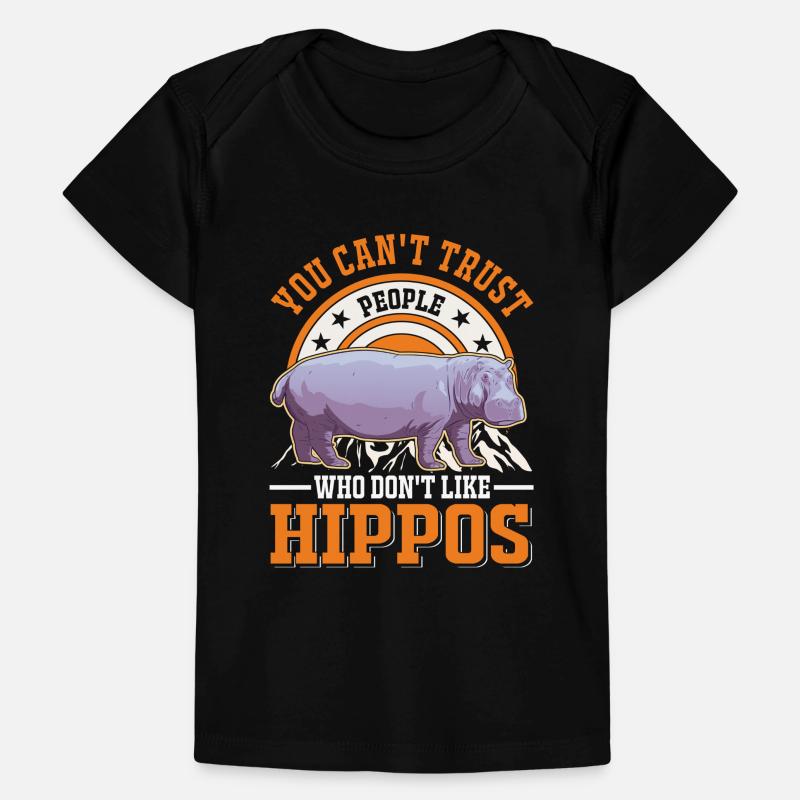 Hippo Lover Hippo Hippo Hippo Baby Premium Organic T-shirt